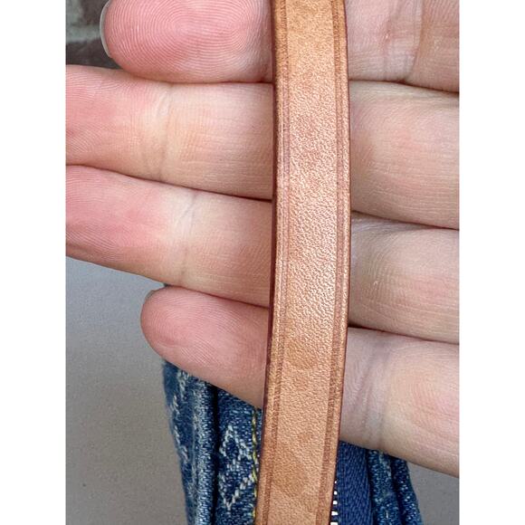 Louis Vuitton Croissant Handbag Monogram Denim MM Blue 37803 - Picture 8 of 15